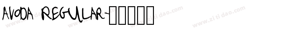 Avoda Regular字体转换